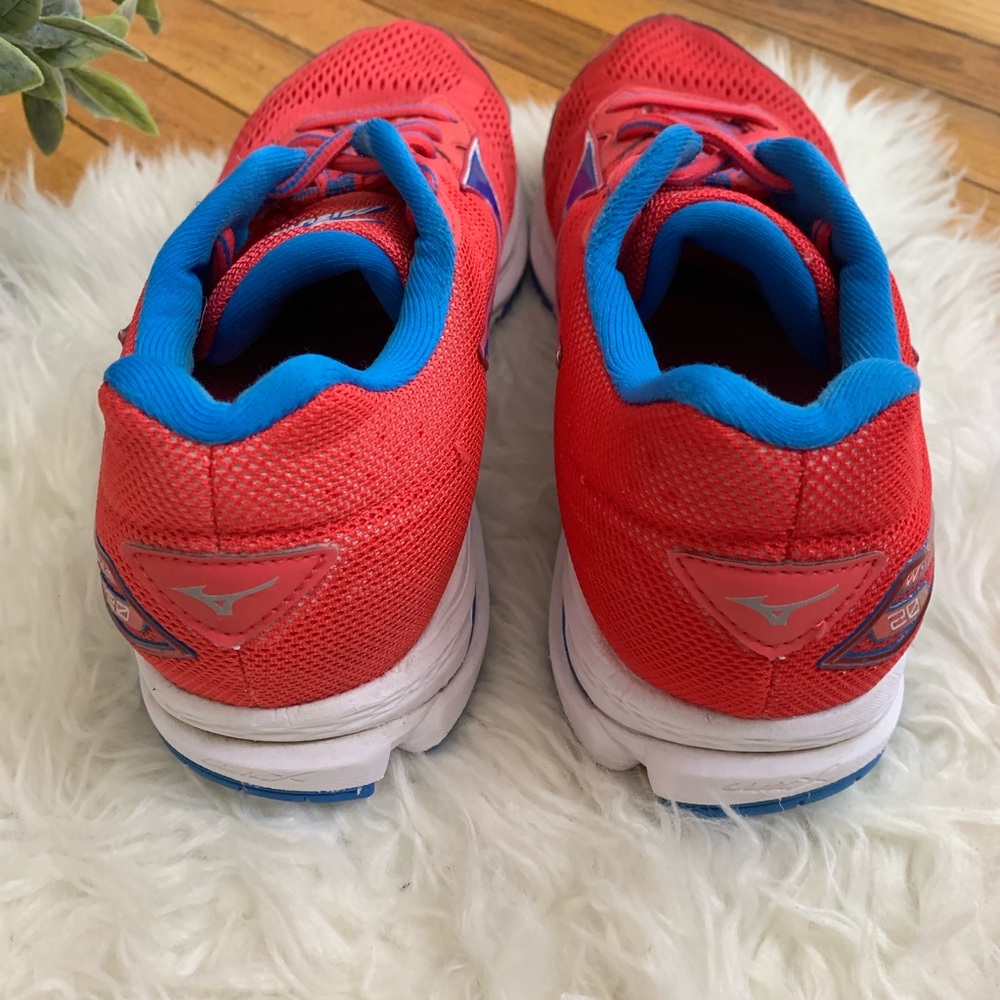 Mizuno Wave Rider 20 Trail Running Shoes Pink Blue - Picture 4 of 8